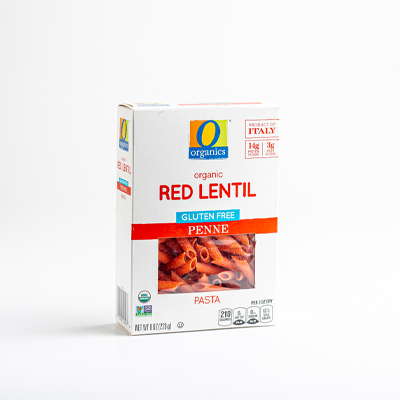 PASTA PENNE RED LENTIL 8 OZ