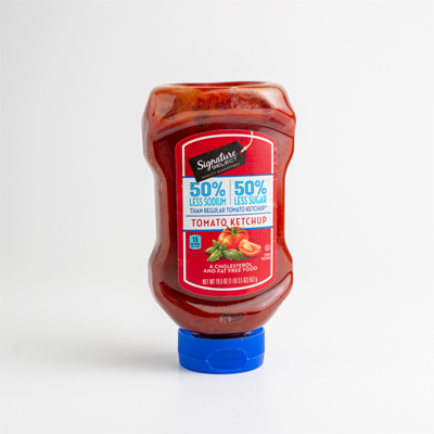 KETCHUP LESS SODIUM LESS SUGAR 19.5 OZ